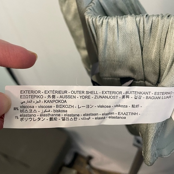 Zara shiny cami bralette crop top size XS - Picture 6 of 11